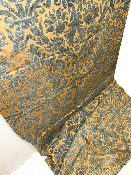 18th Century Italian Linen and Silk Woven Textile ID: 3015