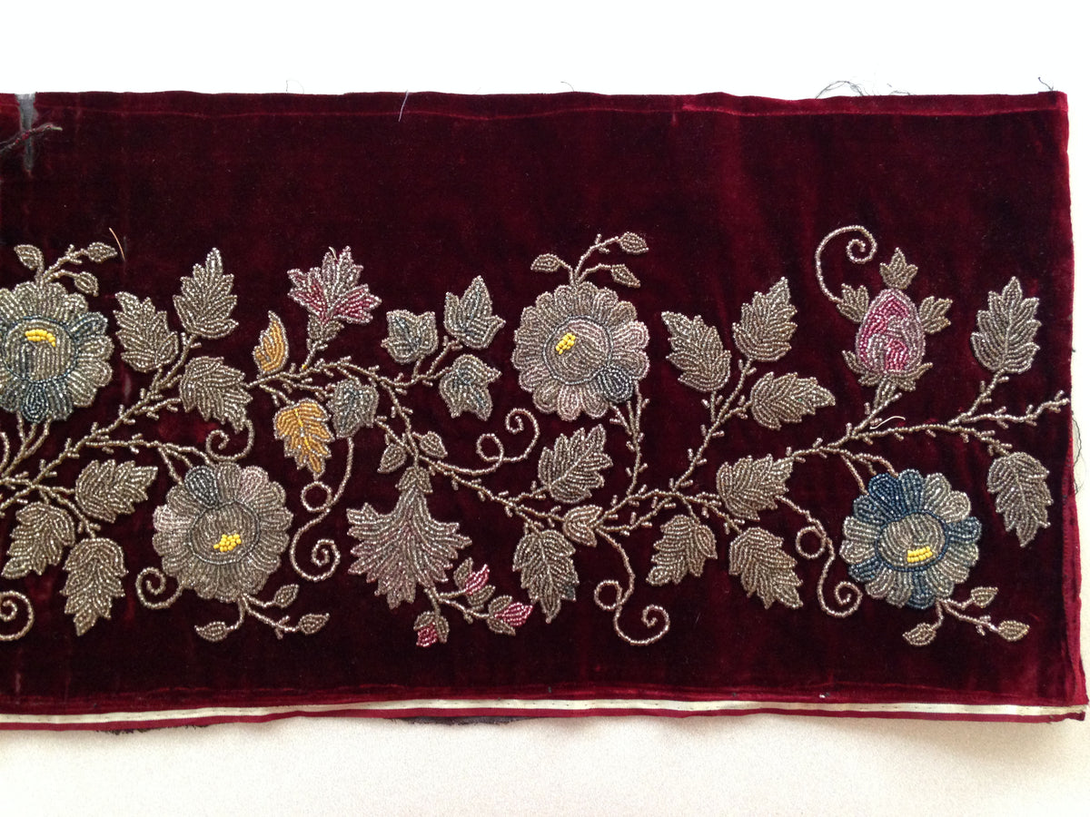 18th Century Beaded French Embroidery ID: 805955