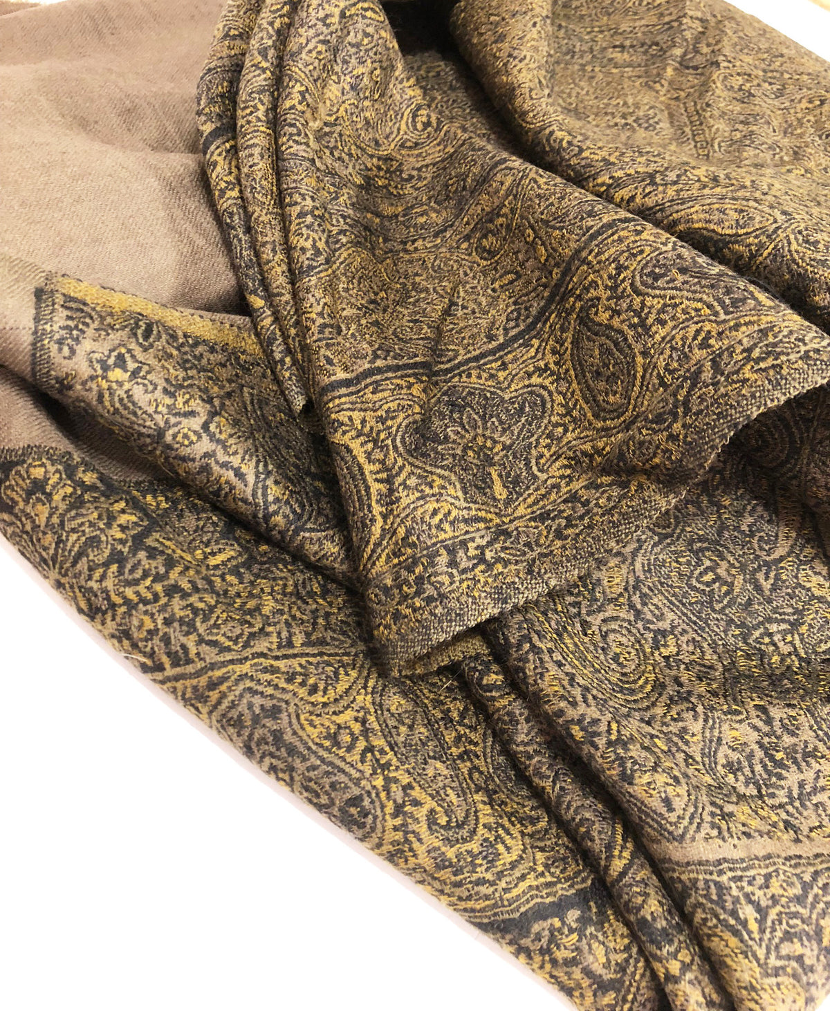 20th Century Indian Paisley Wool Throw ID: D0619-05