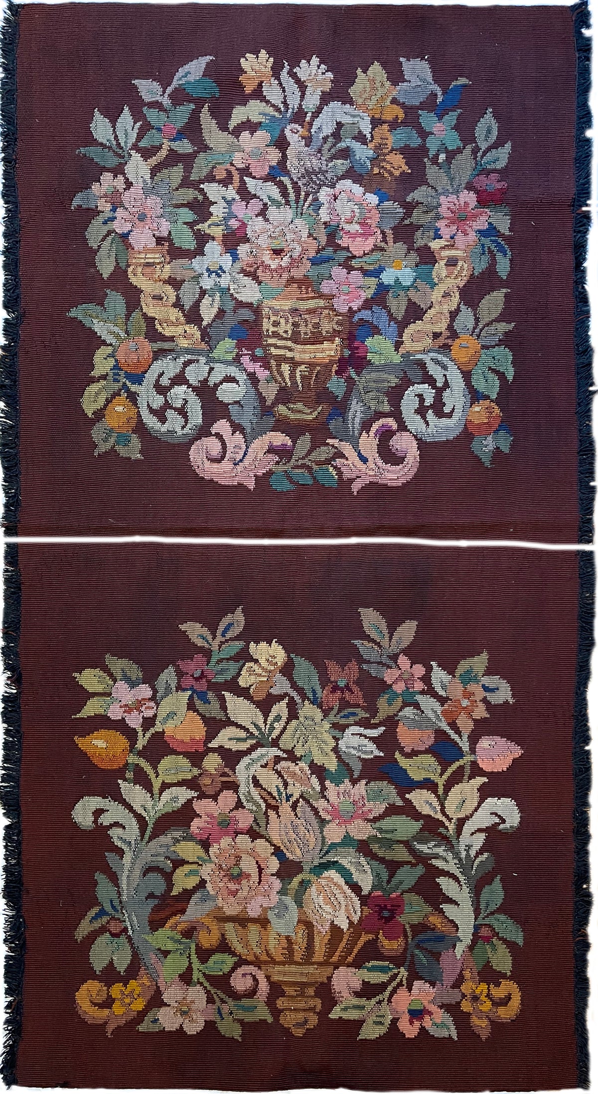 19th Century Brussels Tapestry for Pillows ID: D0619-11