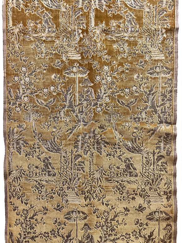 17th Century Italian Velvet with Metallic Thread