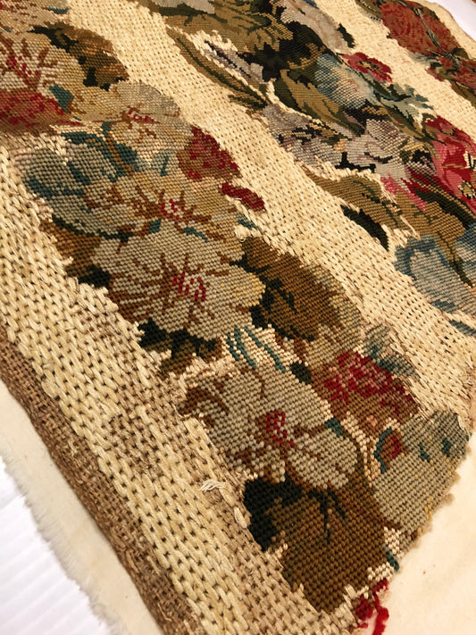 18th Century English Needlepoint ID: L105 A