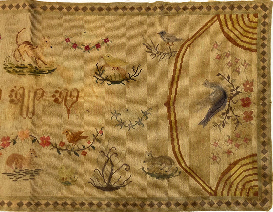 19th Century American Needlepoint ID: M107