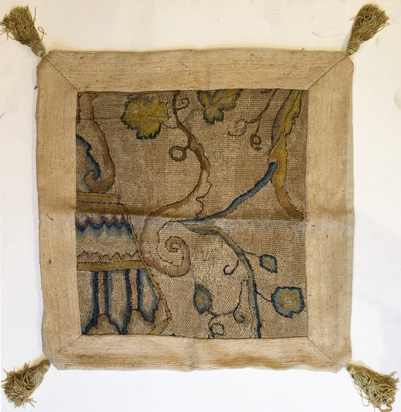 18th Century Italian Needlepoint Pillowcase
