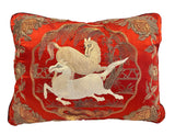 19th Century Chinese Silk Embroidery Pillow (2 available)