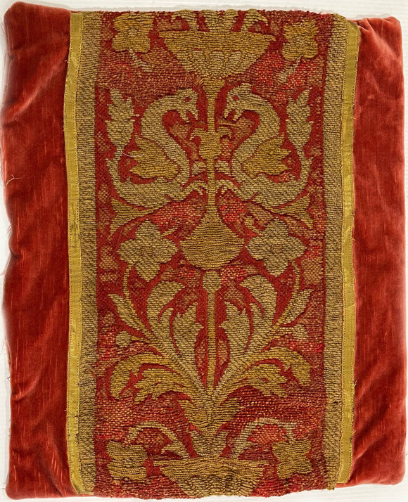 18th Century Italian Embroidery Pillowcase