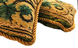 17th Century Brussels Needlepoint Pillow (2 available)