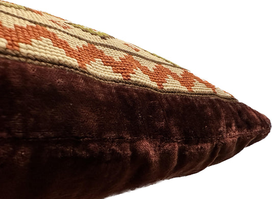 19th Century American Needlework Pillow ID: P160809