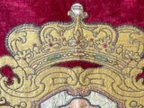17th Century French Coat of Arms (Cut Velvet and Applique)