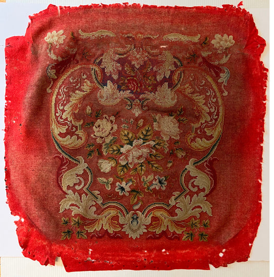 Floral Needlepoint for Pillows ID: T042107
