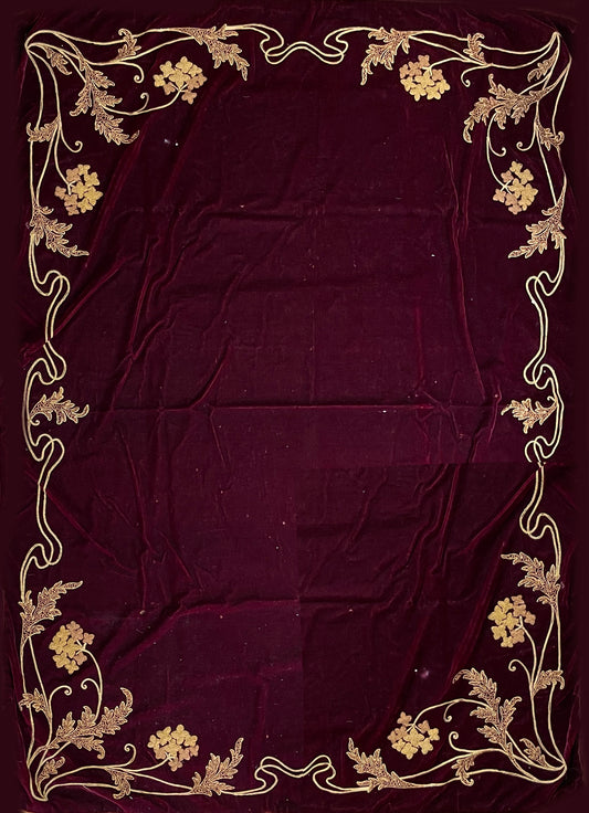 19th Century European Cut Velvet ID: T042117