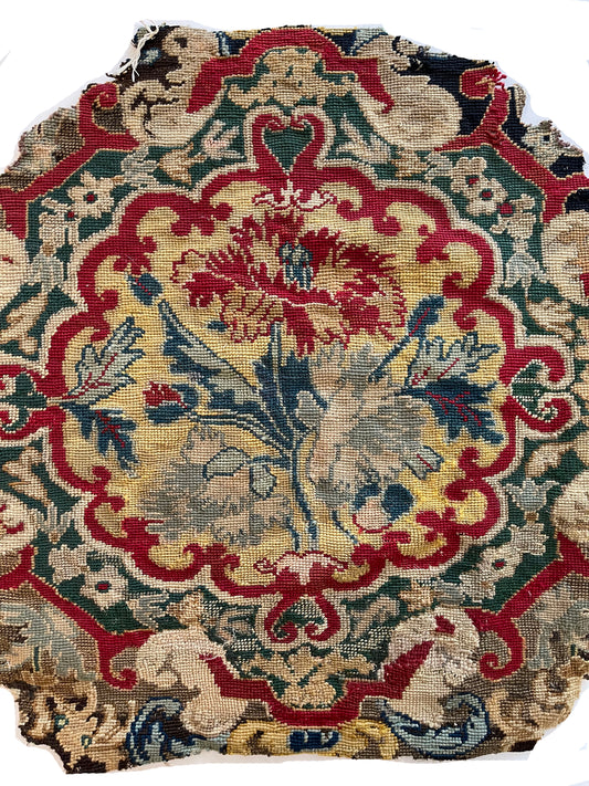 19th Century French Needlepoint (for Pillow) ID: T082103