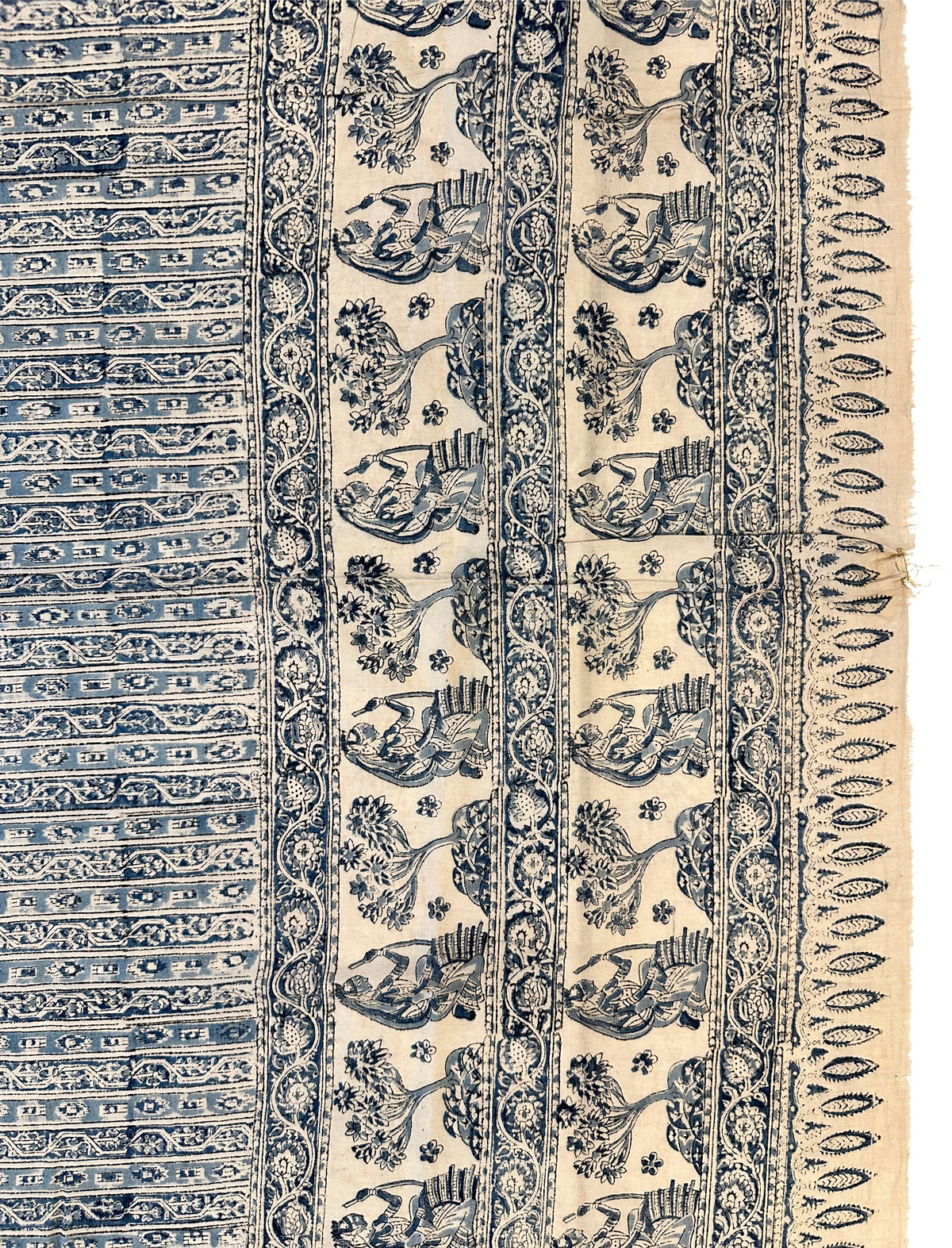 20th Century Turkish Woodblock Print on Cotton ID: T082442