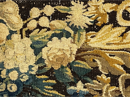 17th Century Brussels Tapestry Border Fragment ID: T121403