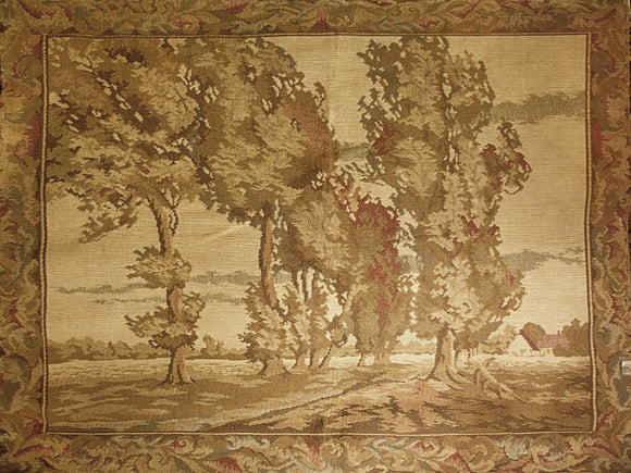 19th Century Loom Made Tapestry