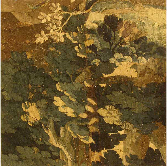 17th Century Verdure Tapestry Fragment