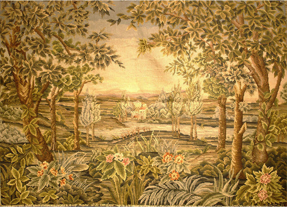 19th Century Needlepoint Tapestry