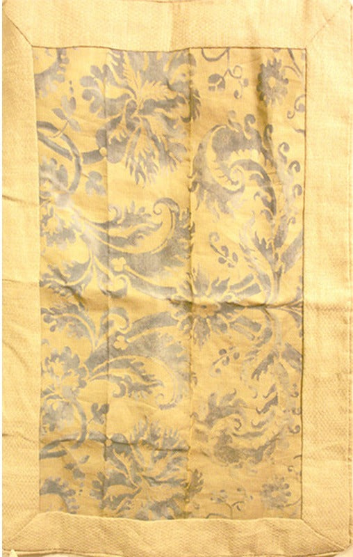 18th Century Italian Fortuny Pillowcase