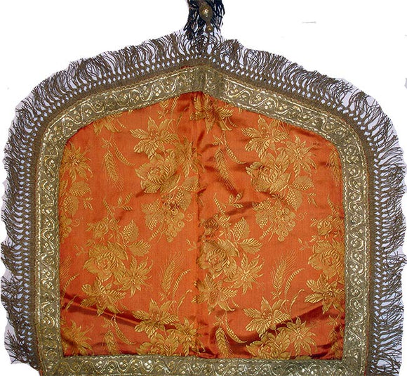 18th Century Brussels Embroidery with Original Metal Trimming