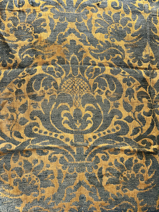 18th Century Italian Linen and Silk Woven Textile ID: 3015