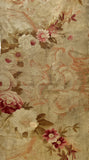 19th Century Aubusson Floral Runner Remnant for Pillows