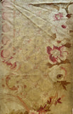 19th Century Aubusson Floral Runner Remnant for Pillows