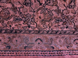 Late 19th Century European Burgundy Velvet Low Pile Coverlet