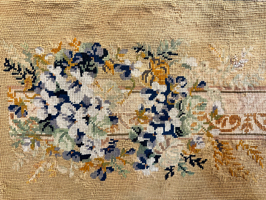 19th Century French Needlepoint Pillowcase ID: 853