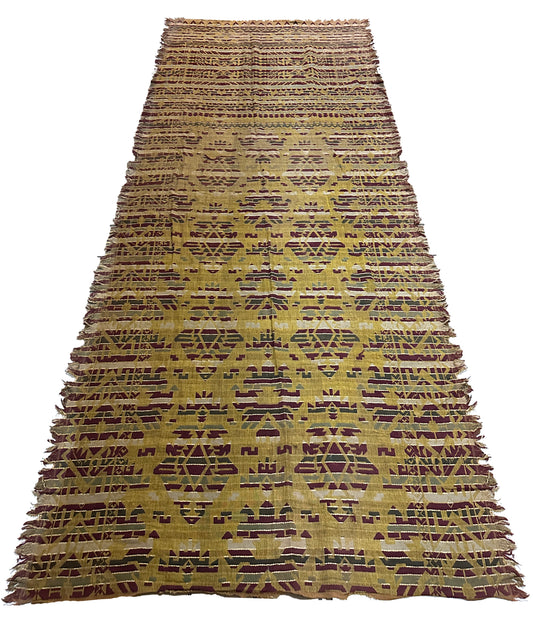 19th C. American Woven Textile (damaged) ID: 874