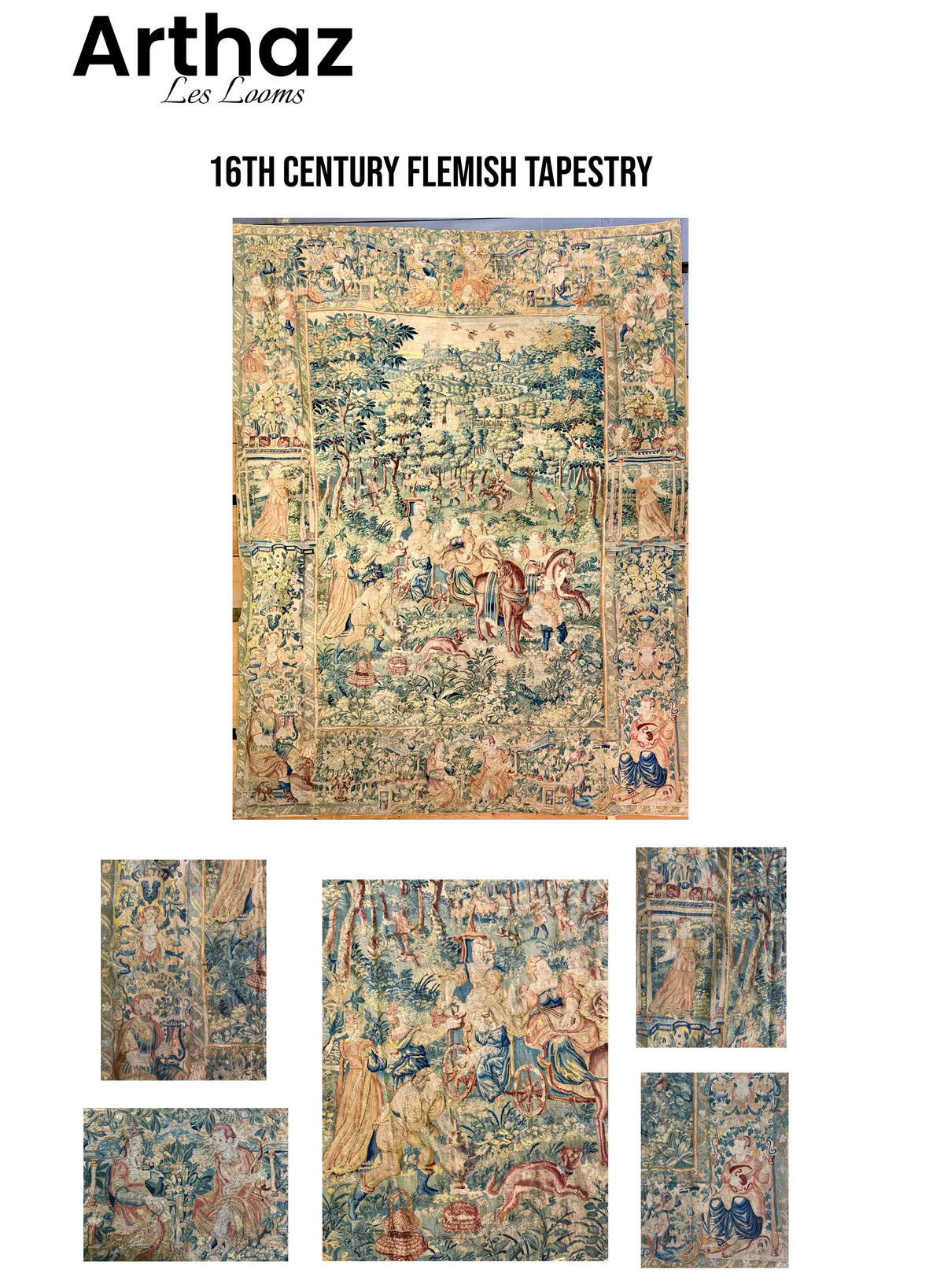 16th Century Game Park Flemish/Brussels Tapestry ID: 910018