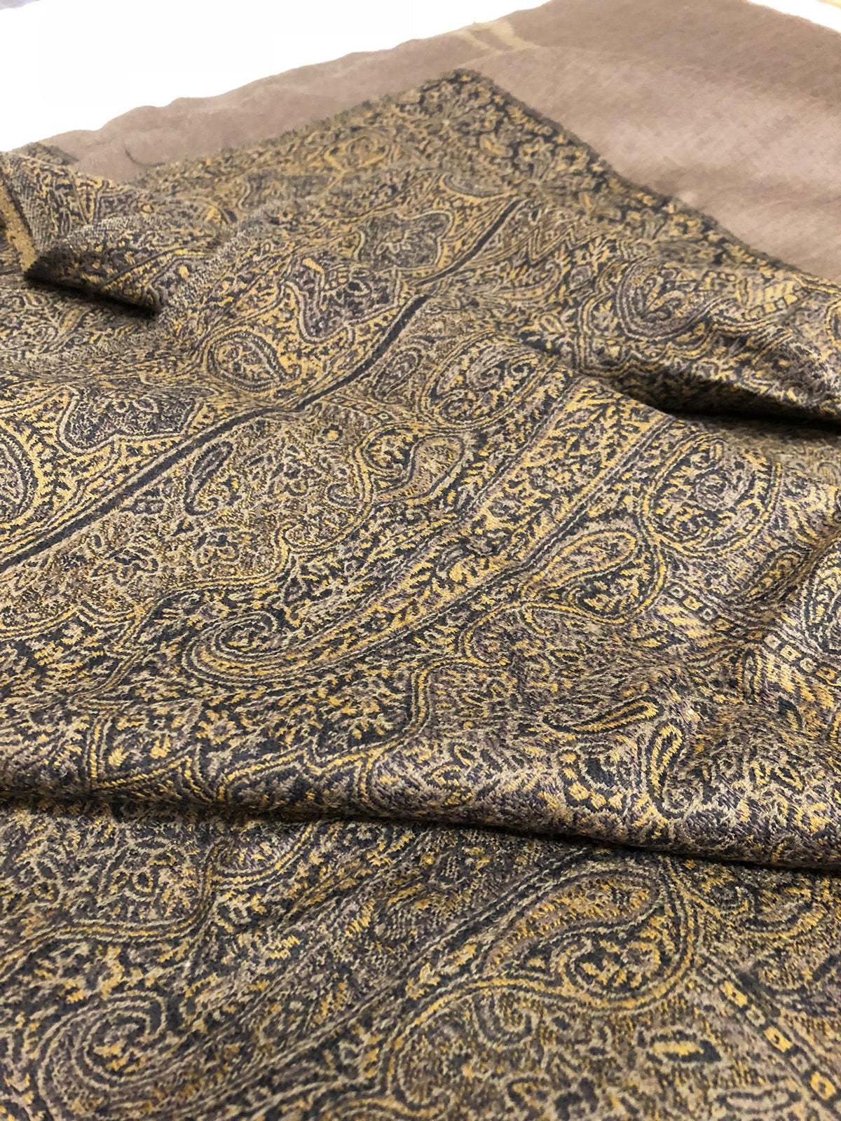 20th Century Indian Paisley Wool Throw ID: D0619-05