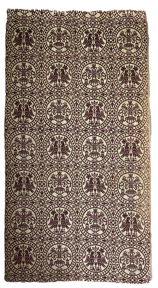 18th Century Cut Velvet on Silk ID: D148