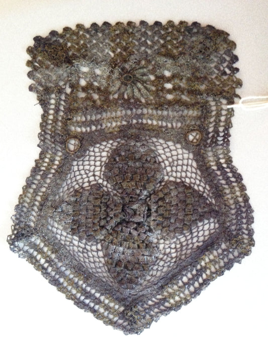 19th Century Spanish Silver Metallic Embroidery ID: D188