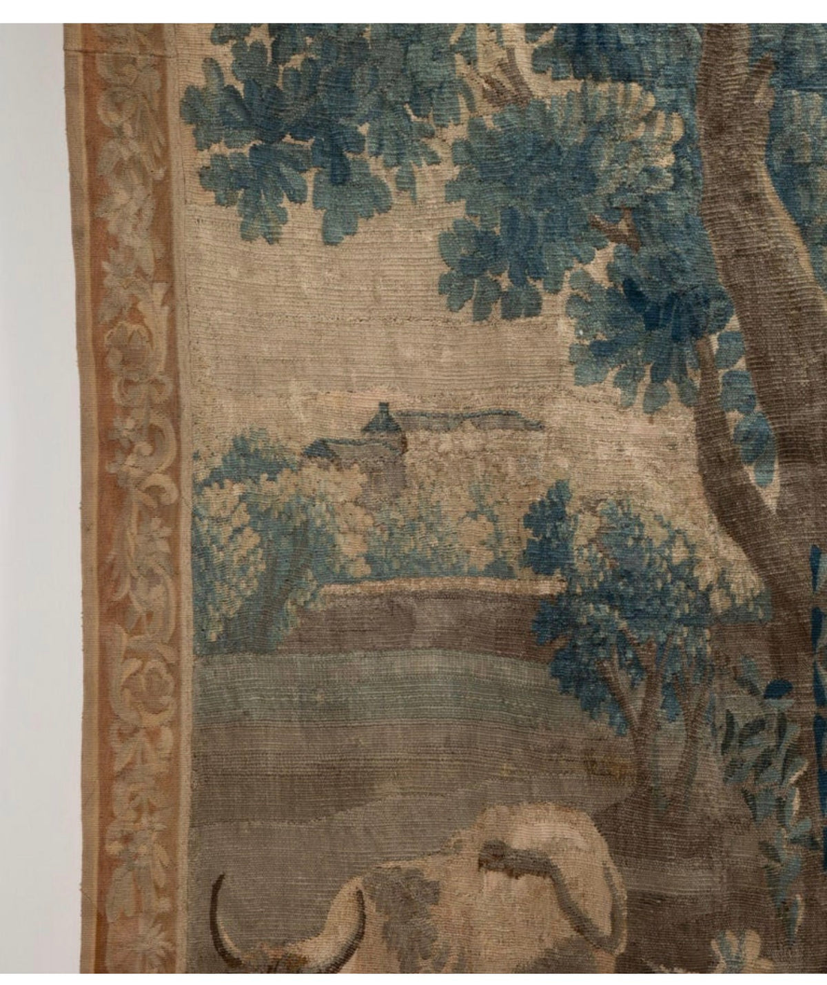 Early 18th Century Flemish Tapestry Wall Hanging - Girl on a Swing