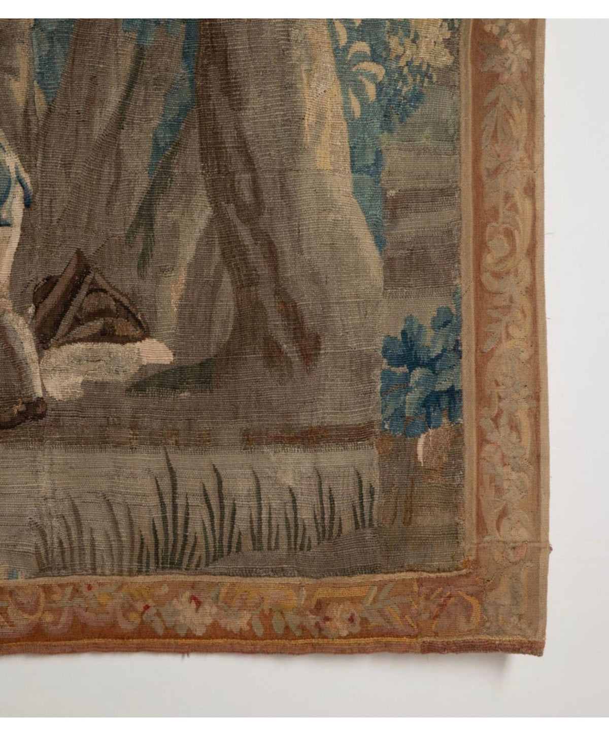 Early 18th Century Flemish Tapestry Wall Hanging - Girl on a Swing