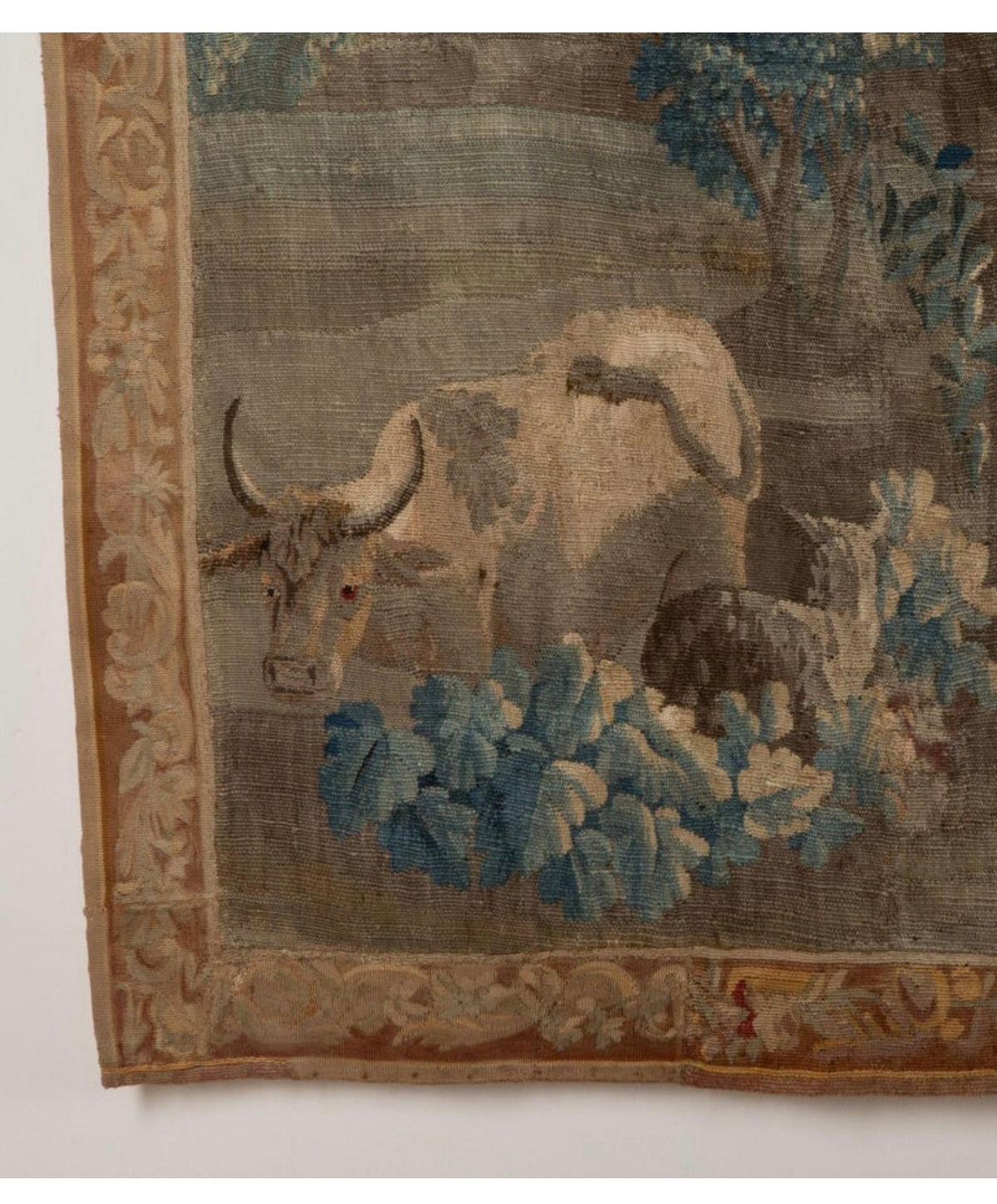 Early 18th Century Flemish Tapestry Wall Hanging - Girl on a Swing
