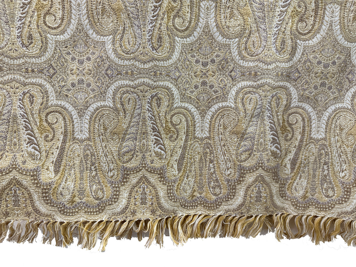 19th Century Machine-made Indian Paisley Throw ID: L030