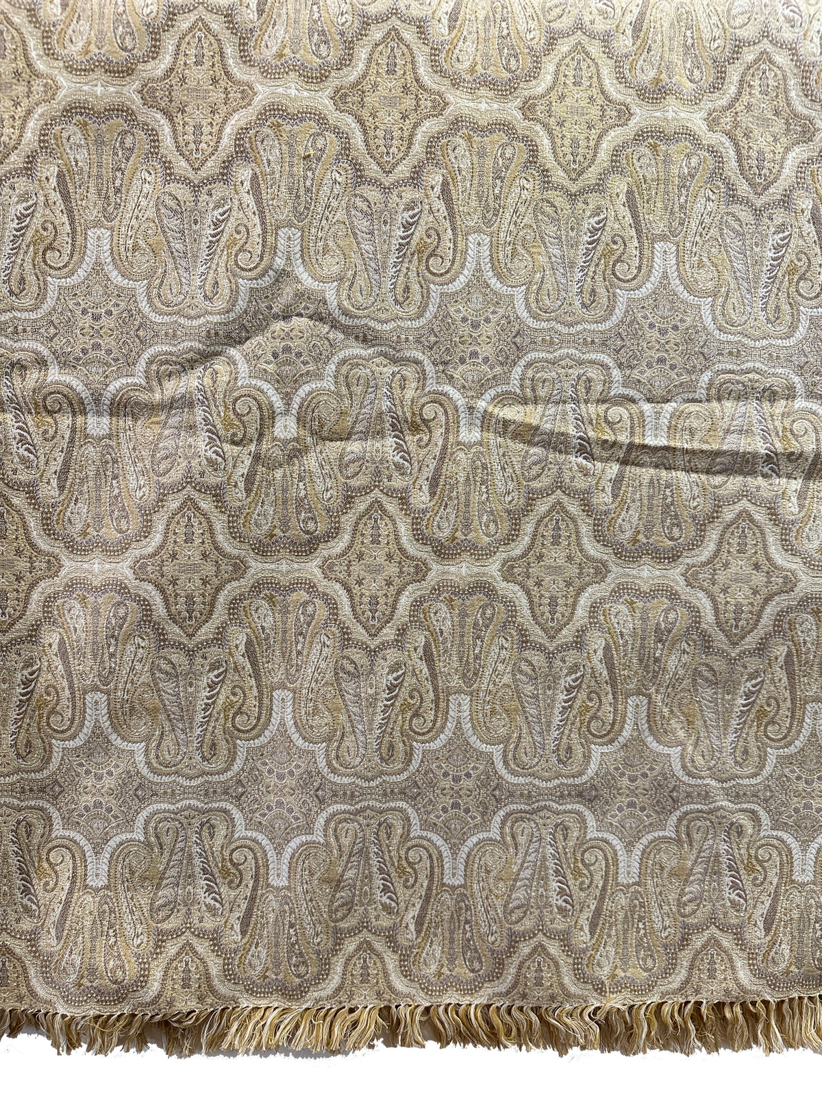 19th Century Machine-made Indian Paisley Throw ID: L030