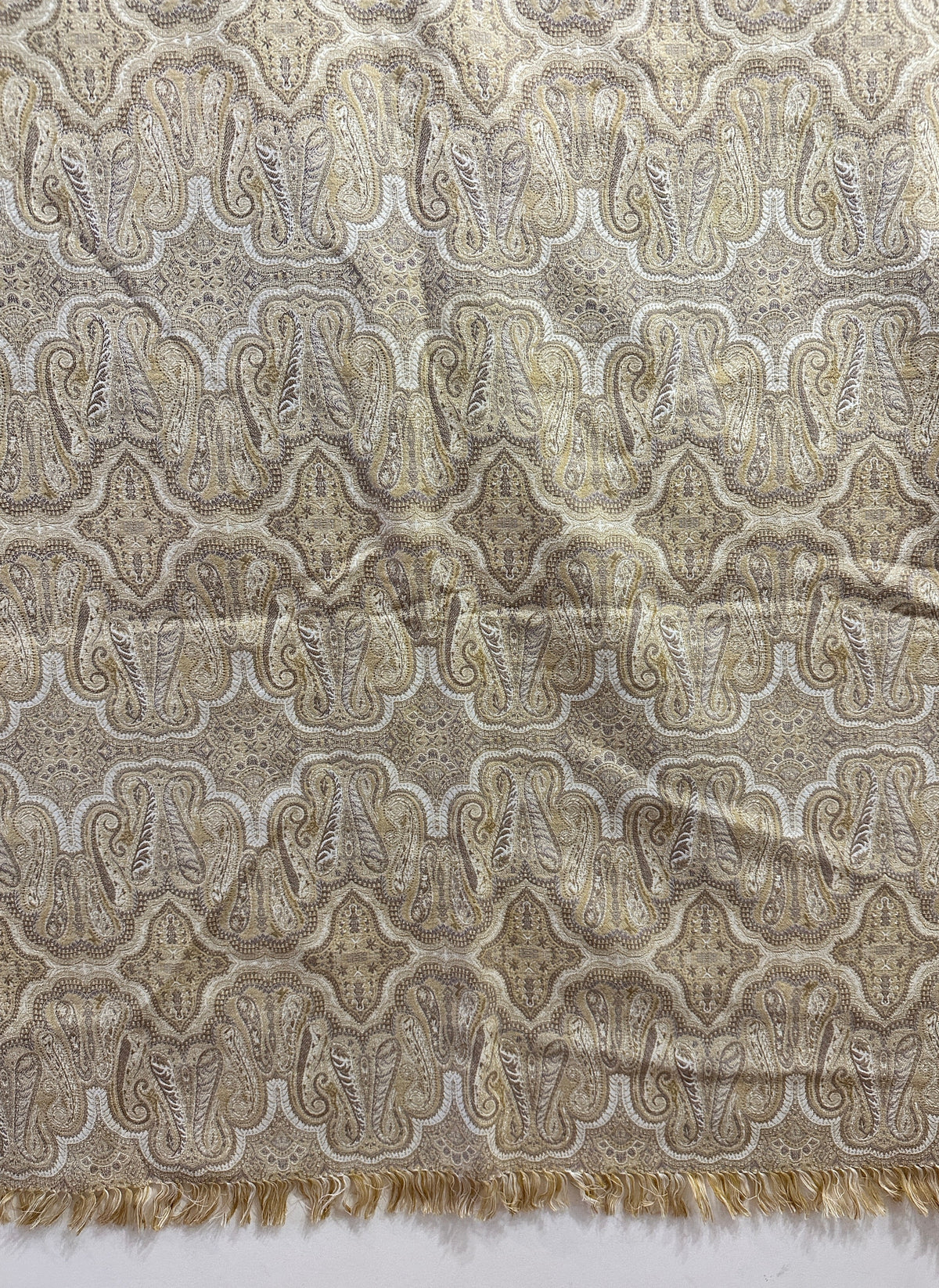 19th Century Machine-made Indian Paisley Throw ID: L030