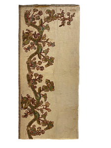 18th Century French Embroidery on Brocade ID: L0619-11