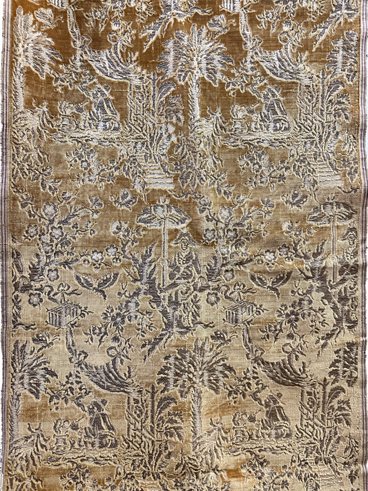 17th Century Italian Velvet with Metallic Thread ID: L099