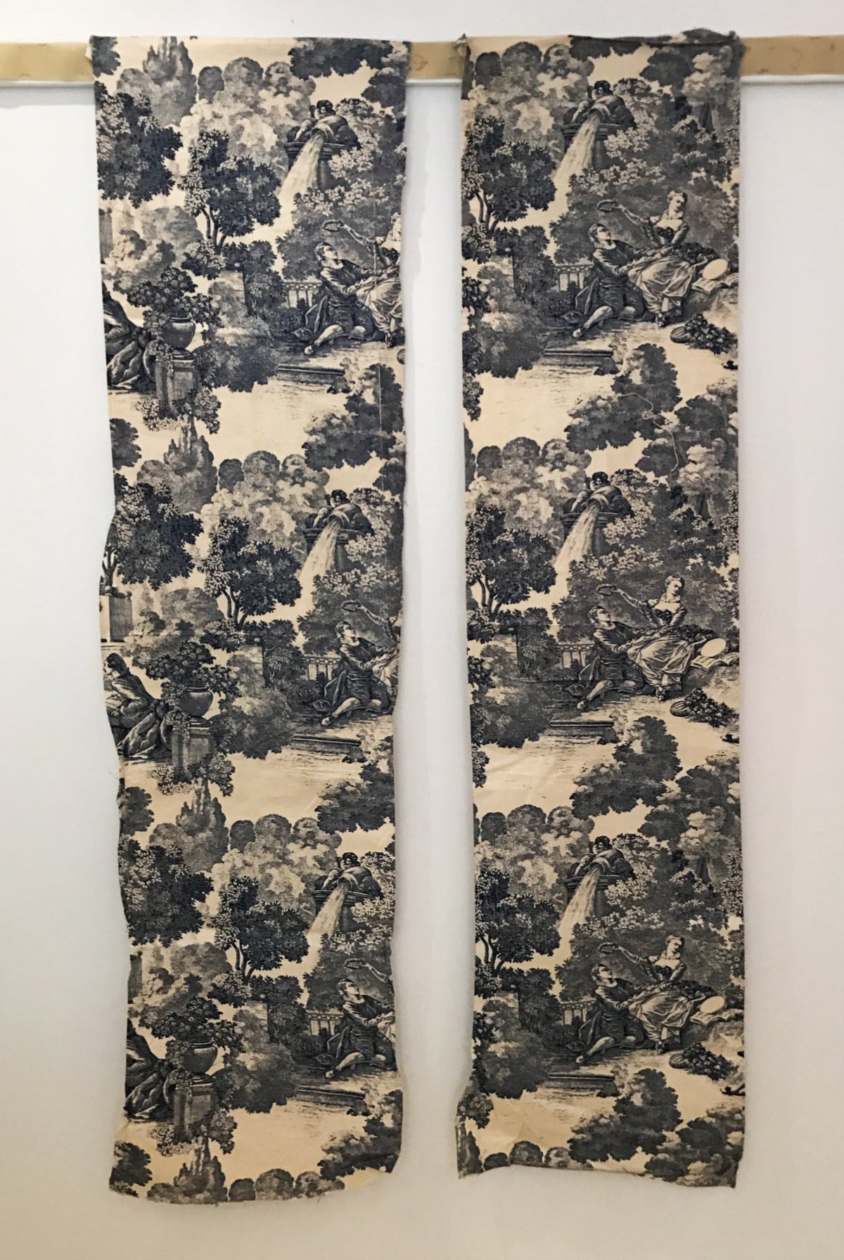 19th Century Pair of French Toile ID: L126 A|B
