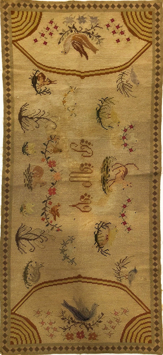 19th Century American Needlepoint ID: M107