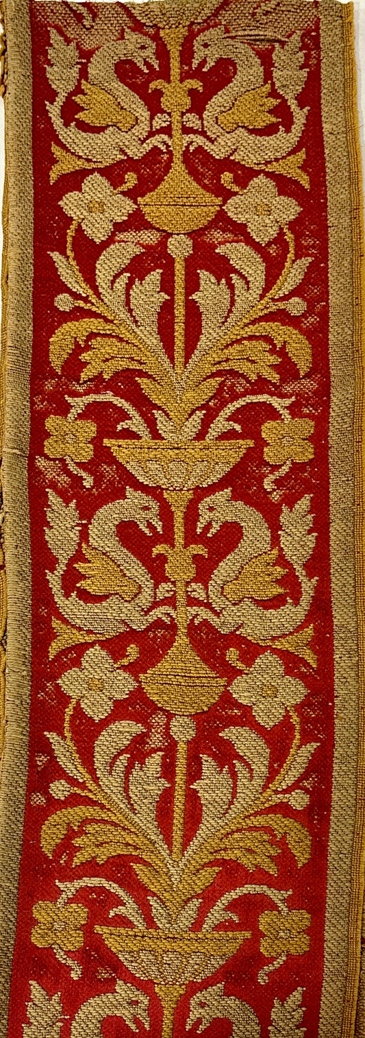 18th Century Italian Border Embroidery ID: M152