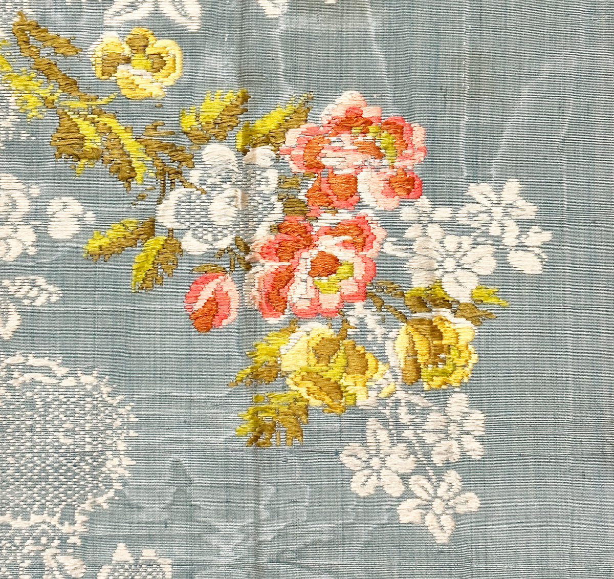 18th Century French Silk Embroidery ID: M235