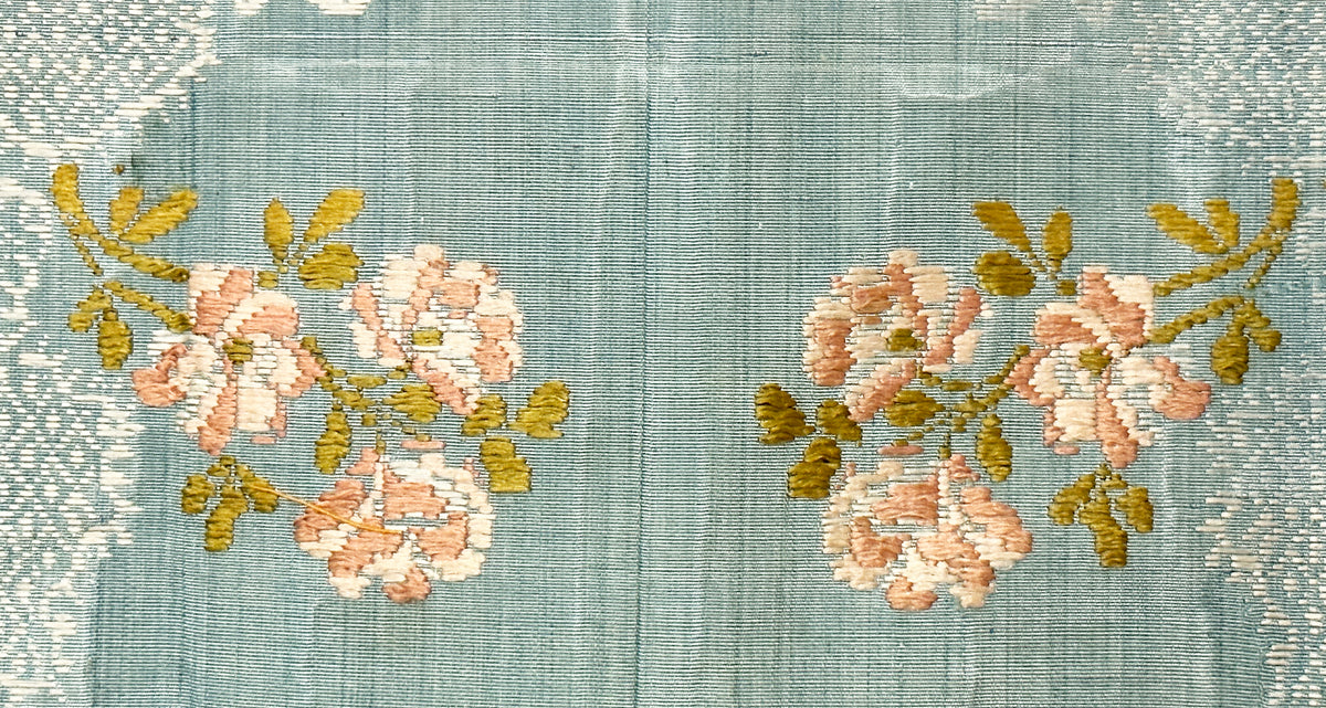 18th Century French Silk Embroidery ID: M235
