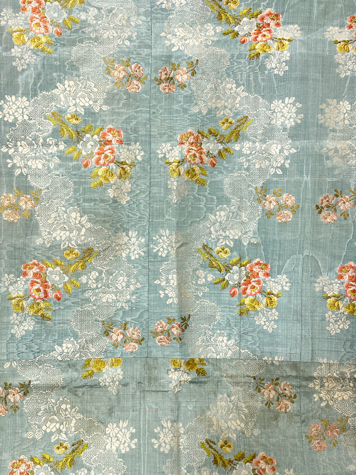 18th Century French Silk Embroidery ID: M235