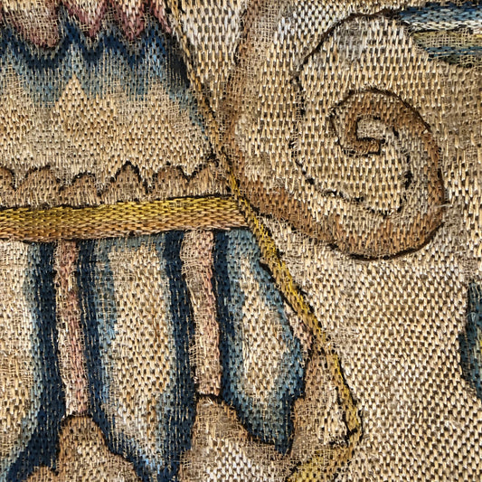 18th Century Italian Needlepoint Pillowcase ID: P0105