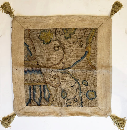 18th Century Italian Needlepoint Pillowcase ID: P0105