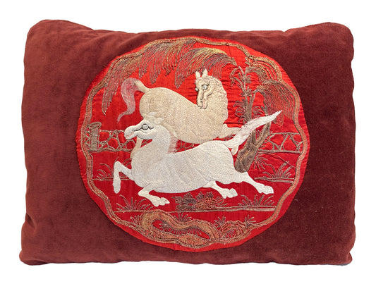 18th Century Chinese Embroidery Pillow ID: P040901 | P040902